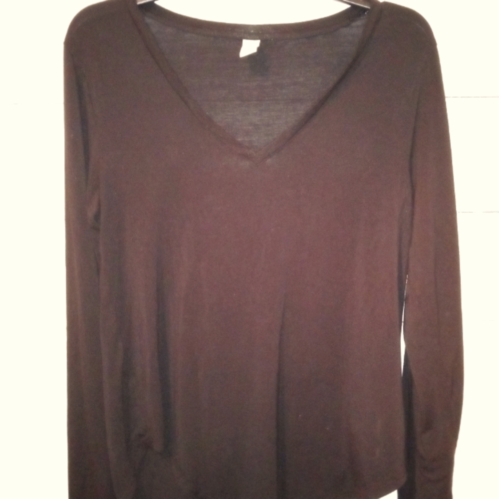 Old Navy Black Long Sleeve V Neck